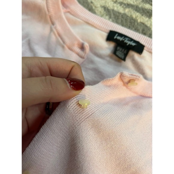 Light Pink Lord and Taylor Button Up Cardigan - Picture 4 of 4